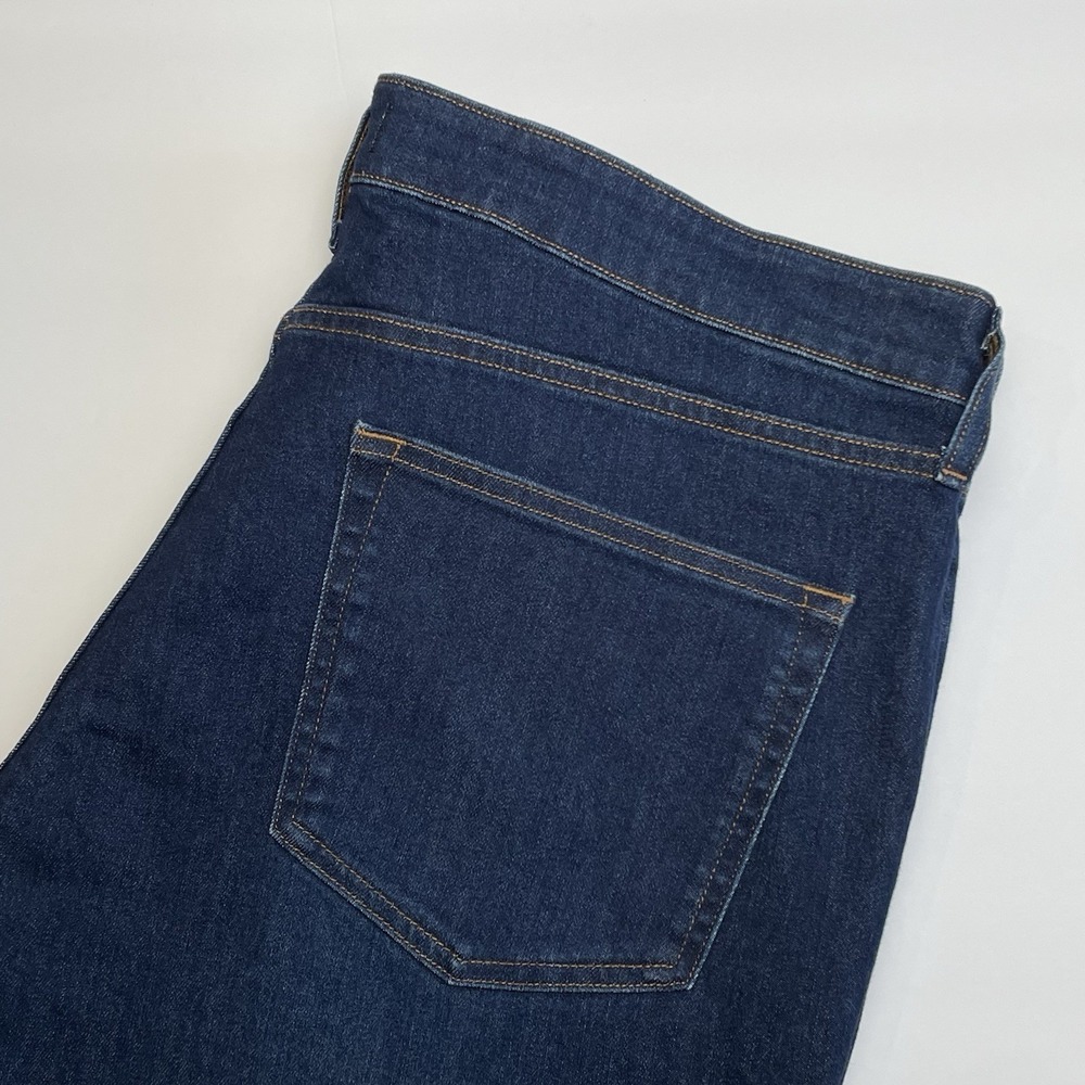 NEW Uniqlo Relax Fit Jeans Mens 38x32 Straight Leg Denim Blue Cotton Blend‎